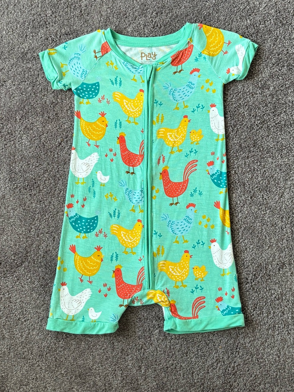 🐔Little Sleepies OG Cozy Coop Shorty 2T